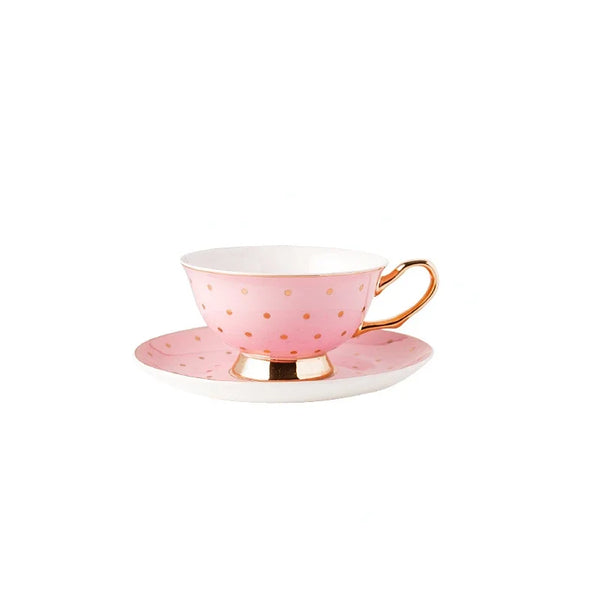 Pink and Gold Ceramic Teacups - 2 styles