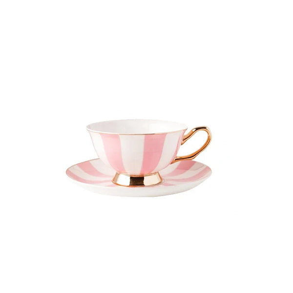 Pink and Gold Ceramic Teacups - 2 styles